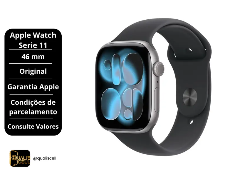 Apple Watch Series 11 46mm, Garantia Apple na Quali's Cell Imirim