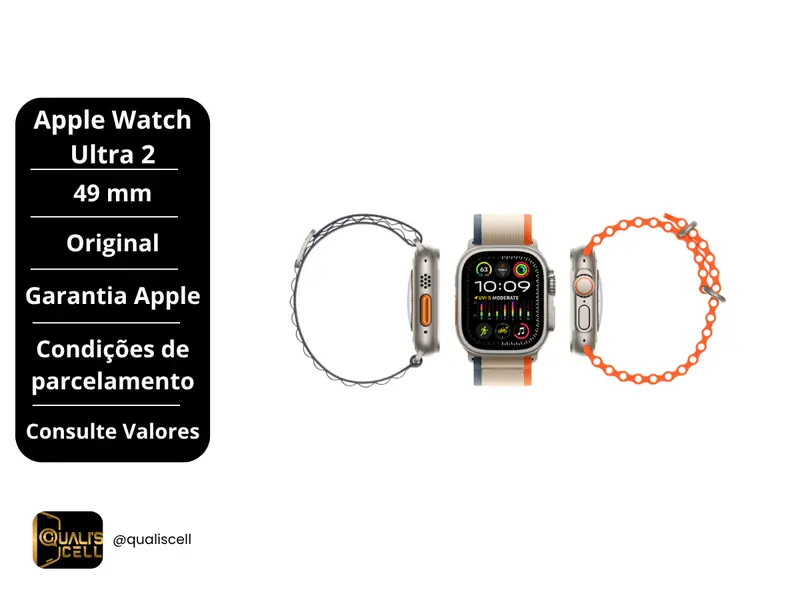 Apple Watch Ultra 2 49mm, Garantia Apple na Quali's Cell Imirim