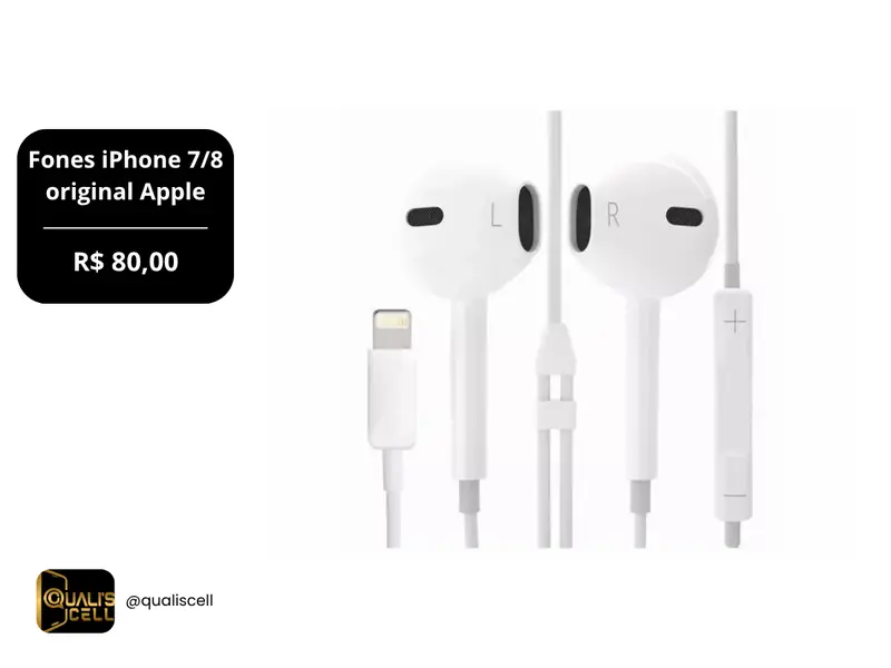 Fone iPhone Lightning na Quali's Cell Imirim