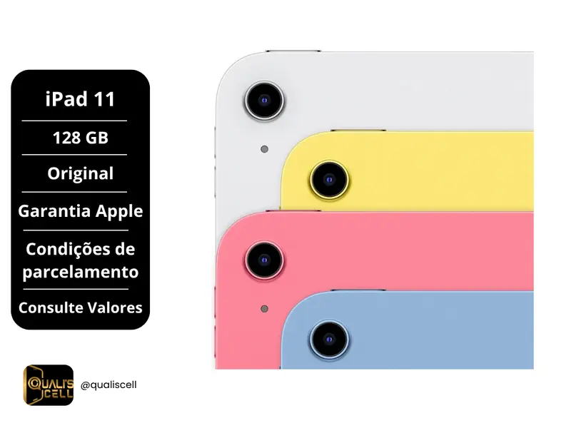 iPad 11 128GB, Garantia Apple na Quali's Cell Imirim