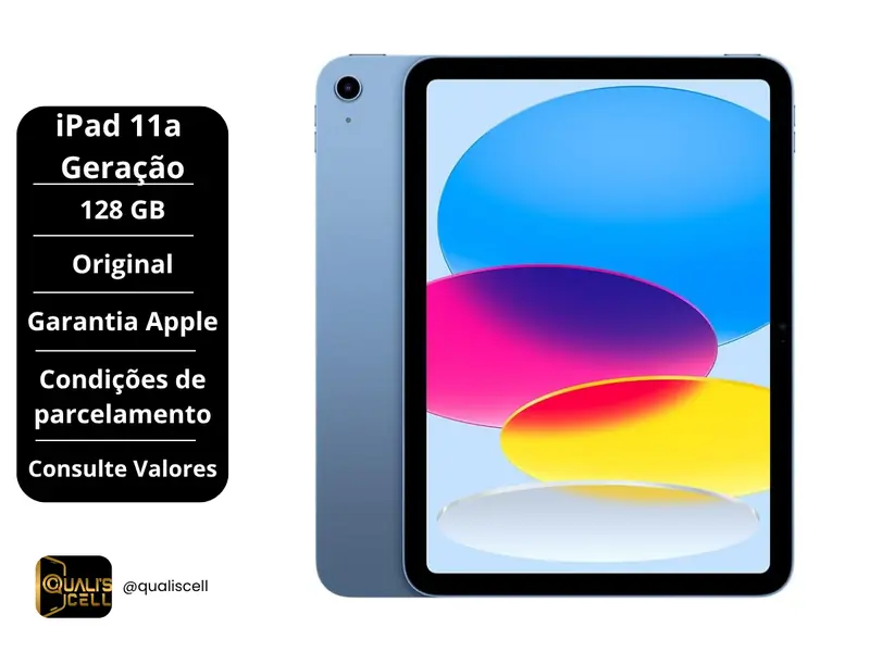 iPad 11a Geração 128GB, Garantia Apple na Quali's Cell Imirim