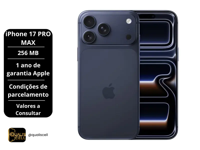 iPhone 17 Pro Max 256GB na Quali's Cell Imirim